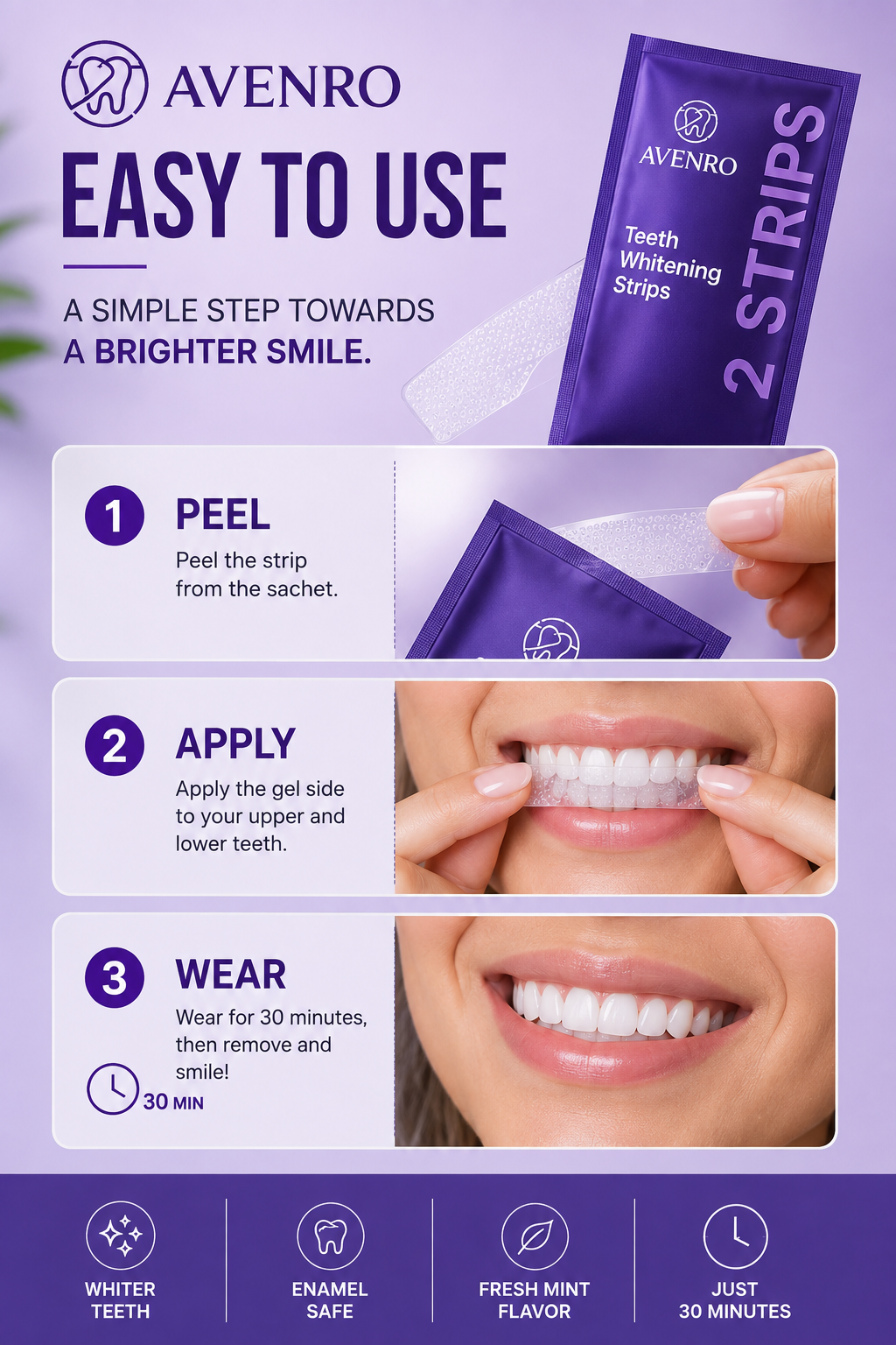 Purple Whitening Strips